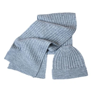 Conjunto de bufanda y gorro de invierno de punto